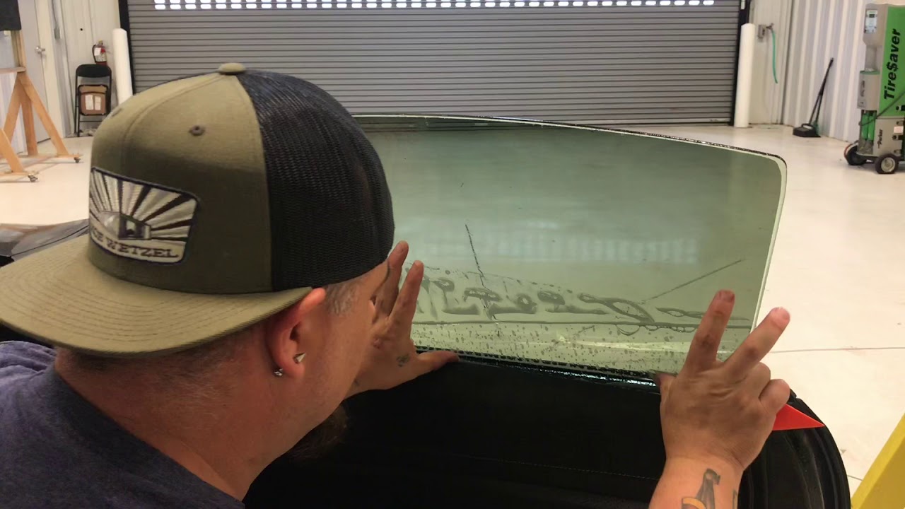 Best way to hand cut an open framed car window. And advanced version