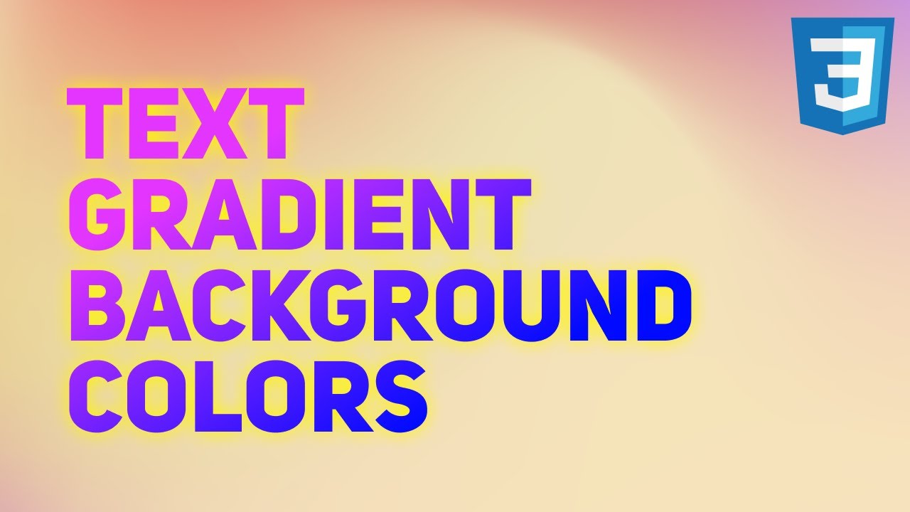 How to Add Multicolor Gradient to Text with CSS | CSS Gradient Text | Text  Gradient Background Color - YouTube