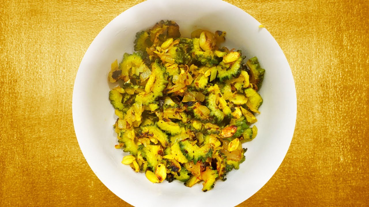 Karele ki bhujiya recipe Bitter gourd Stirfry Bitter gourd curry