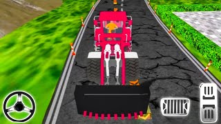 Heavy JCB Truck Stone Removal on Dangerous Road | android gameplay