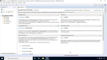 How to capture a sql trace in hana studio