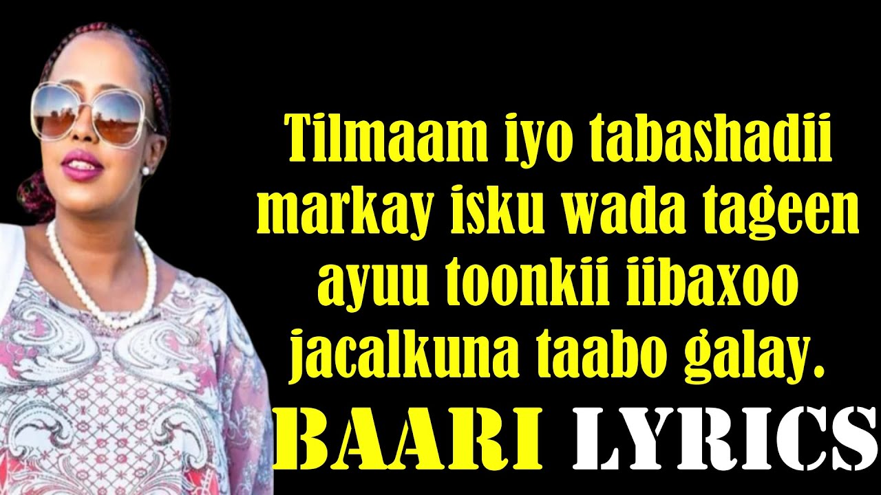 hodan-abdirahman-hees-cusub-wadajir-music-video-baari-lyrics-youtube