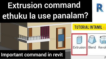 HOW TO USE EXTRUSION COMMAND IN REVIT|REVIT TUTORIALS|SHORTS|CIVIL|modelling software|tamil tutorial