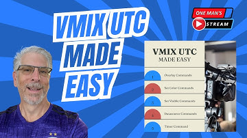vMix UTC:  MADE EASY  | One Man