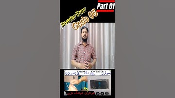 Inverter Setting | Inverter Error Code 05 #infopeak#ahmedaliaraeen786#shorts#error05 #youtubeshorts