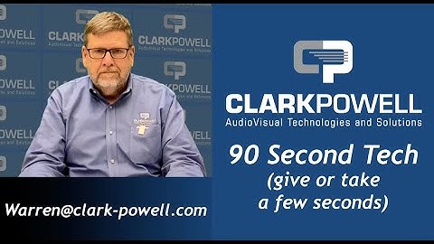 Warren Baker, Video Workflow Specialist at ClarkPowell talks about Network Device Interface (NDI)