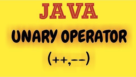 UNARY OPERATORS in Java|| Java programming|| Indo computers || Hindi