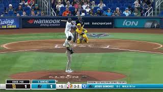 Jesús Sánchez's 9th homer of 2025 is a 2-run shot