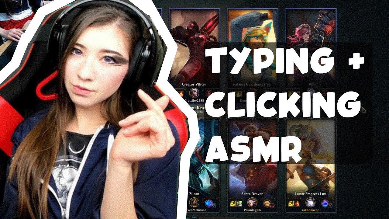 TYPING AND CLICKING ASMR [MECHANICAL KEYBOARD] // RANKED LEAGUE OF LEGENDS S LUX SUPPORT