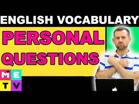 Video: How To Answer Personal Questions