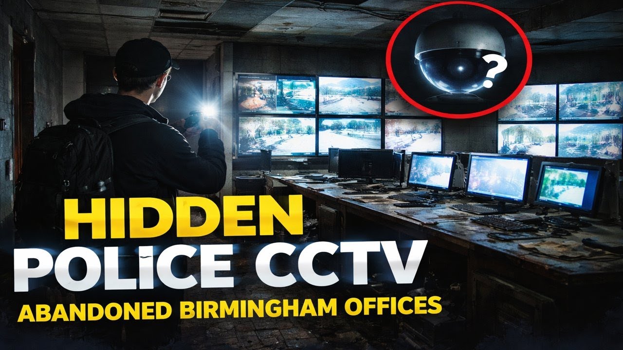 Скрытая оперативная комната полиции с камерами видеонаблюдения | Заброшенный офис в Бирмингеме