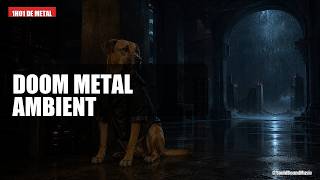 🌑 OBSIDIAN RAIN | 1 Hour Doom Metal Ambient for Late-Night Deep Work