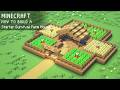 ⚒️ Minecraft : How To Build a Starter Survival Farm House - 마인크래프트 건축 : 초보자용 야생 농장 집 만들기