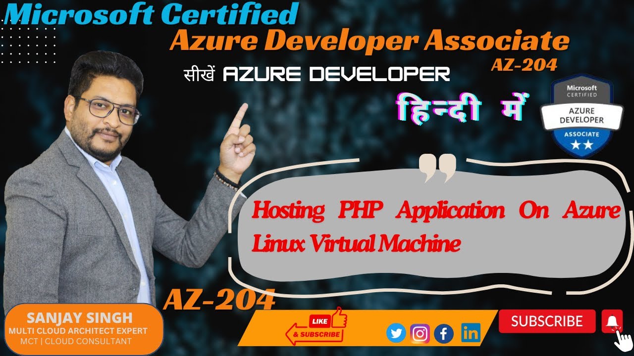 Deploy PHP Application On Azure Linux VM In hindi - YouTube