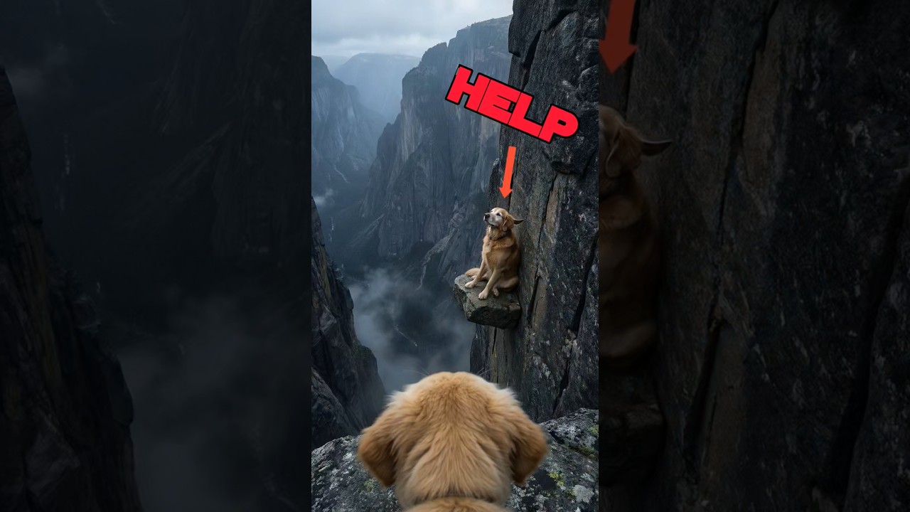 This brave puppy ran to find a hiker to save his mom. A true hero. 🙏