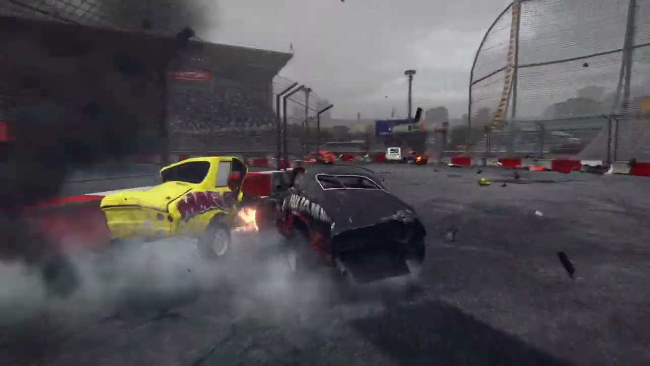 WRECKFEST | ELIMINATION RACE IN FIGURE 8 CIRCUIT | RAMPS AND JUMPS | BANGER RACING