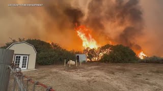 Red Flag Warnings remain in effect in parts of Southern California, extended through Tuesday night