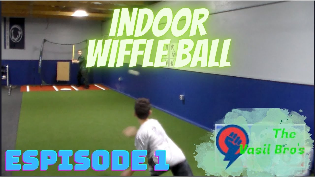 Indoor Wiffle Ball Game 1 YouTube