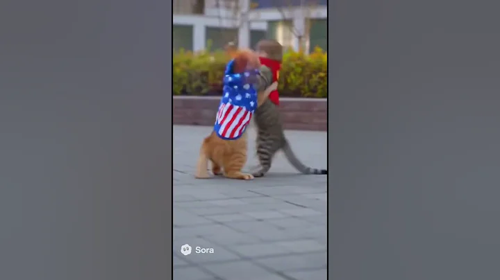 Video 11365301: cat fight funny cute