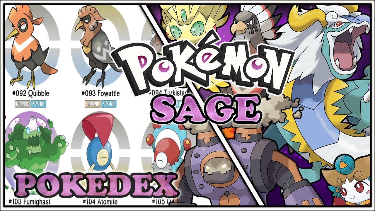 pokémon sage pokÉdex toda la generacion de urobos youtube