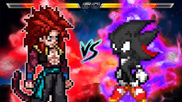 GOGETA XENO SSJ4 OP VS DARK SHADIC OP