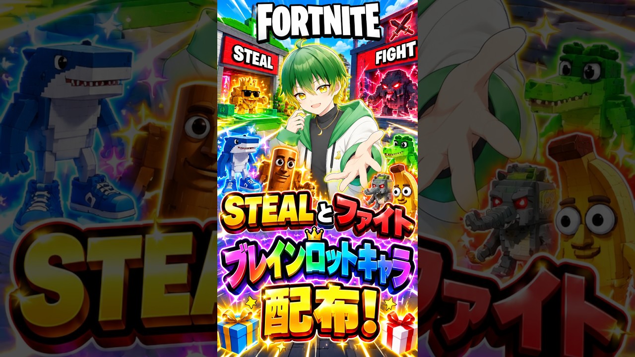 【ブレインロット】キャラを配布！？【Fortnite/フォートナイト】
