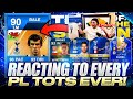 reacting to every premier league TOTS in FIFA HISTORY