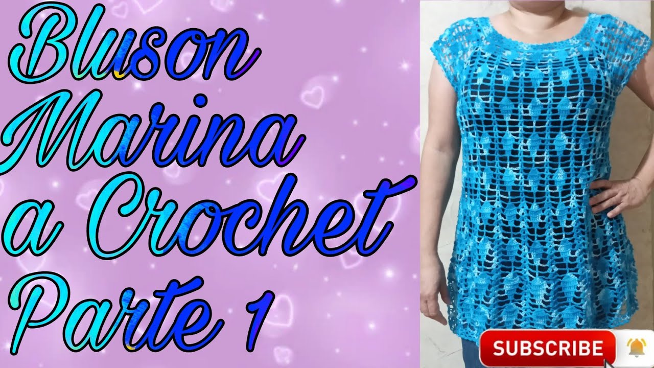 Bluson Marina a Crochet Parte 1 😍 🥰 😘