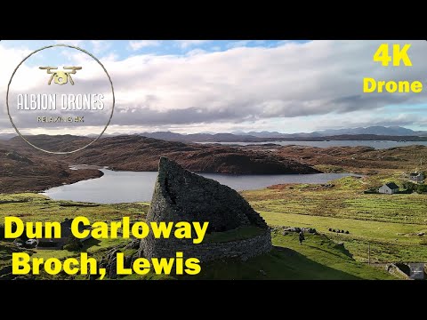 Dun Carloway Broch, Doune, Isle of Lewis, Autumn 2023 - DJI AIR3 4K 60fps