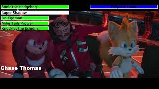 Sonic the Hedgehog 3 (2024) Stopping the Eclipse Cannon Scene with healthbars (1/2)