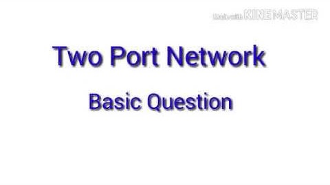 #Gate #Network #Exam Two Port Network Question