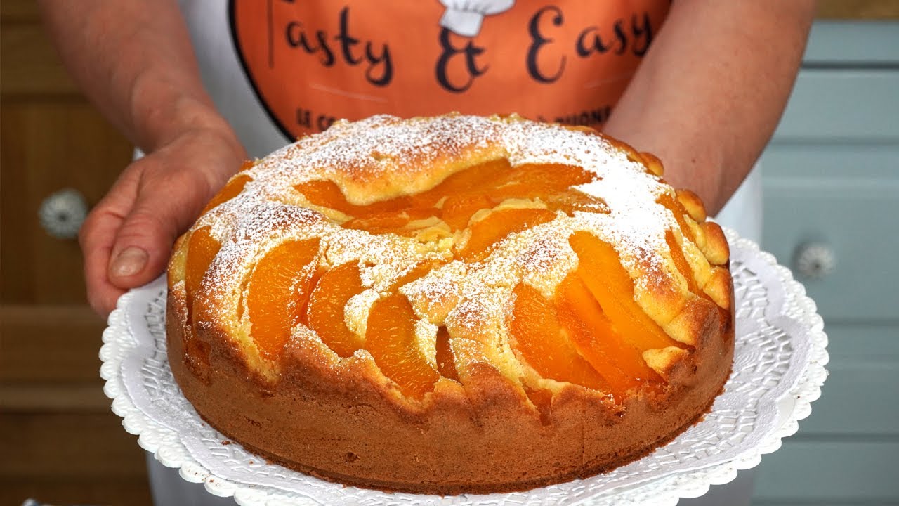 Torta Soffice alle Pesche Sciroppate Ideale Per Tutte le Stagioni - Soft Peach Cake In Syrup