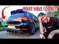 I FITTED AN INSANE EXHAUST TO MY WRECKED VW GOLF R