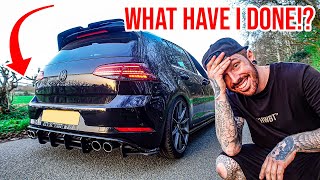 I FITTED AN INSANE EXHAUST TO MY WRECKED VW GOLF R