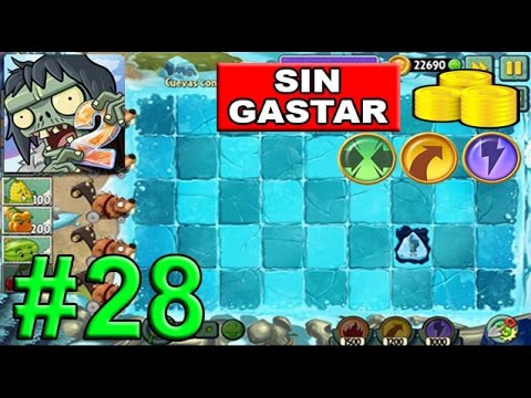 Plants vs Zombies 2: Cuevas congeladas - Día 28 - SIN GASTAR - YouTube
