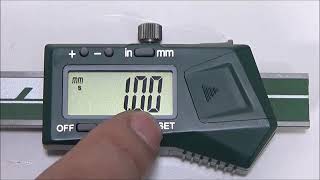 Insize Digital Depth Gauge With Round Depth Bar - 1148