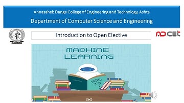 Introduction to Machine Learning as Open Elective