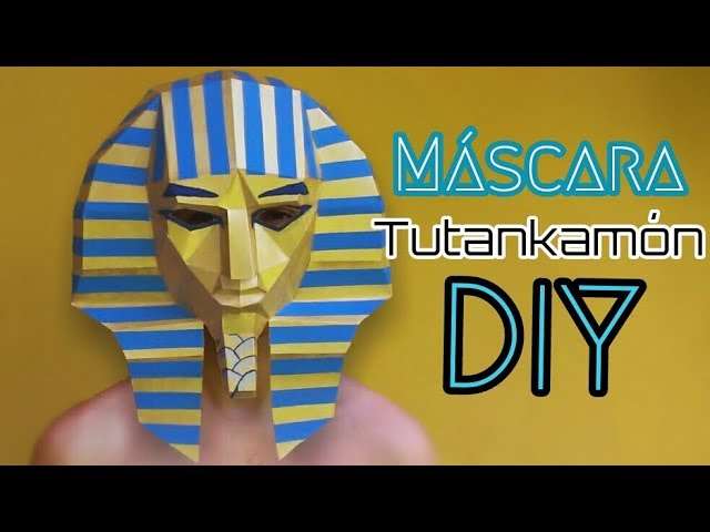 Como Hacer Una Mascara Tutankamon Egipcia Con Papel Opalina Momuscraft Youtube
