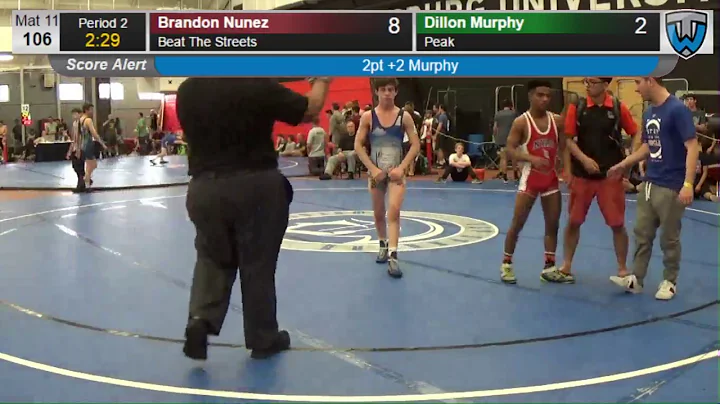 2418 Junior Men 106 Brandon Nunez Beat The Streets vs Dillon Murphy Peak 4139623104