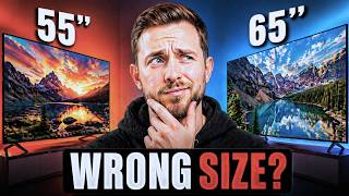 55” vs 65” — The PERFECT TV Size for a 12ft Living Room (DON’T Guess)