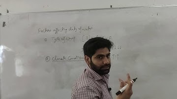 5CE4-05,Lecture 5 WRE,Facters affecting duty of water By Pawan Taneja