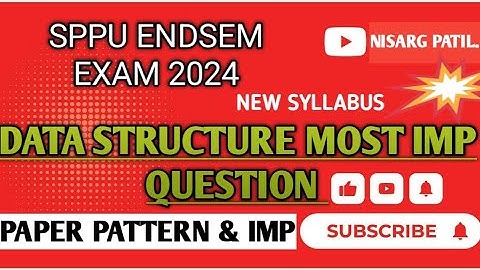 SPPU Engineering Data Structure Most Important Questions | Engineering DS SPPU End Sem Exam 2025