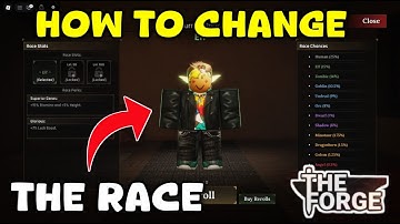 How to Change Your Race in The Forge | Fast & Easy Race Reroll Guide