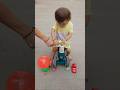 Darsh ki choti cycle se chote chete balloons🤩🤩 #cutebaby #shortvideo #waterballoon #catton #shorts
