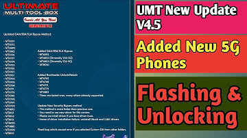 UMTv2/UMTPro UltimateMTK v4.5 || Mtk Added Bootloader Unlock/Relock || Umt New Update 2021