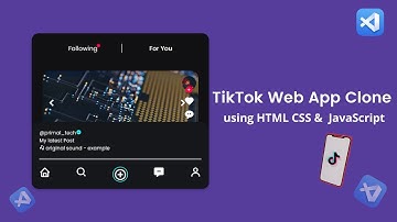 TikTok Clone using HTML CSS & JavaScript[Full Video]