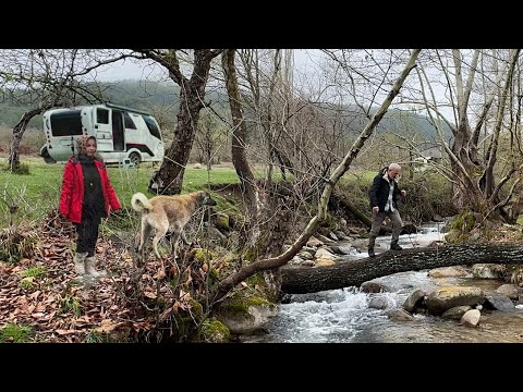 DERE KAMPINDA SICAK KARAVAN | YAĞMUR | KAR