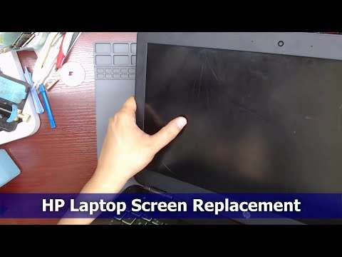 How to Replace Laptop Screen, HP Pavillion 15 GTX 1050 - Laptop Repair, Broken Screen, No Commentary