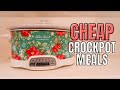 CHEAP & EASY CROCKPOT MEALS | 5 INGREDIENT OR LESS RECIPES | DUMP & GO CROCKPOT MEALS