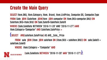 Nested Queries and views in MySQL Workbench